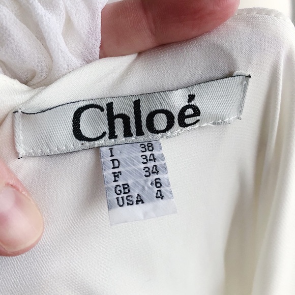 CHLOE | Silk Crepe Scoop Neck Dress | 4 - Picture 5 of 7